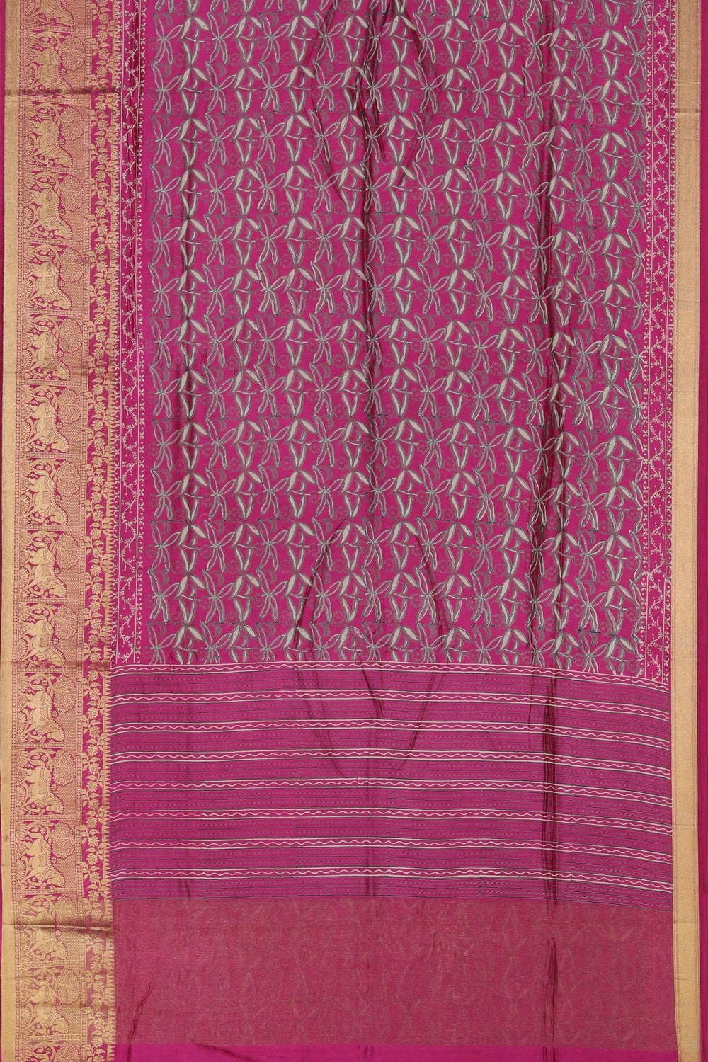 Image of Bagru Block Printed Saree